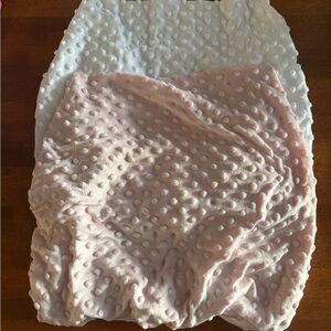 Elegant Pink and White Textured Changing Table (cover)